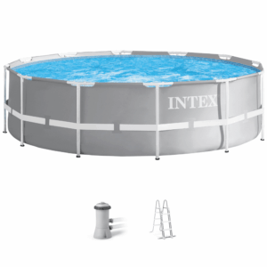 INTEX  Prism Frame Pool inkl. GS-Filterpumpe und Leiter (366x99cm) 26716 GN